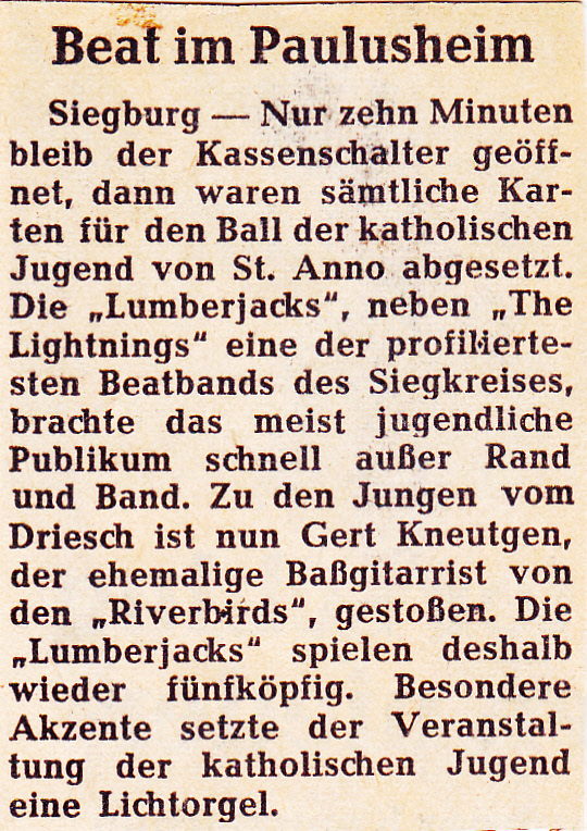 1967_Lumberjacks_Beat Im Paulusheim